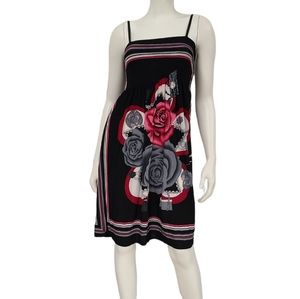 Gray and Pink Floral Halter Dress size XXL